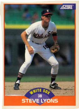 #388 Steve Lyons - Chicago White Sox - 1989 Score Baseball