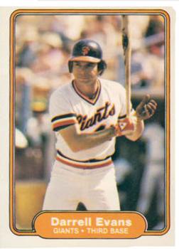 #388 Darrell Evans - San Francisco Giants - 1982 Fleer Baseball