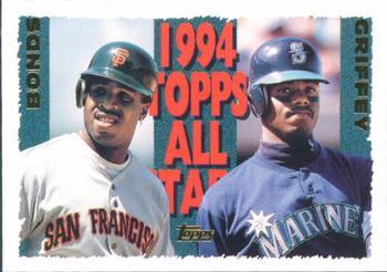 #388 Ken Griffey Jr. / Barry Bonds - Seattle Mariners / San Francisco Giants - 1995 Topps Baseball