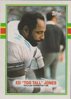 #389 Ed "Too Tall" Jones - Dallas Cowboys - 1989 Topps Football