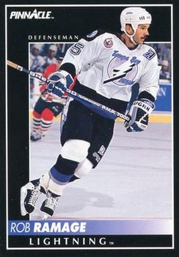 #389 Rob Ramage - Tampa Bay Lightning - 1992-93 Pinnacle Canadian Hockey