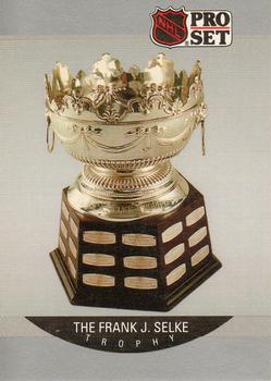 #389 The Frank J. Selke Trophy- 1990-91 Pro Set Hockey