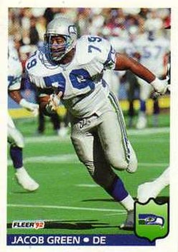 #389 Jacob Green - Seattle Seahawks - 1992 Fleer Football