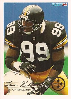 #389 Levon Kirkland - Pittsburgh Steelers - 1994 Fleer Football