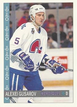 #389 Alexei Gusarov - Quebec Nordiques - 1992-93 O-Pee-Chee Hockey