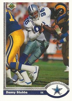 #389 Danny Stubbs - Dallas Cowboys - 1991 Upper Deck Football