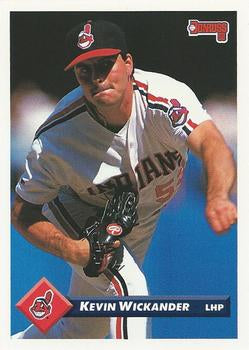 #389 Kevin Wickander - Cleveland Indians - 1993 Donruss Baseball
