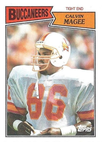 #389 Calvin Magee - Tampa Bay Buccaneers - 1987 Topps Football