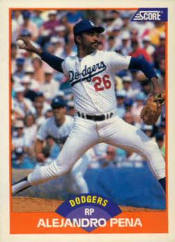 #389 Alejandro Pena - Los Angeles Dodgers - 1989 Score Baseball