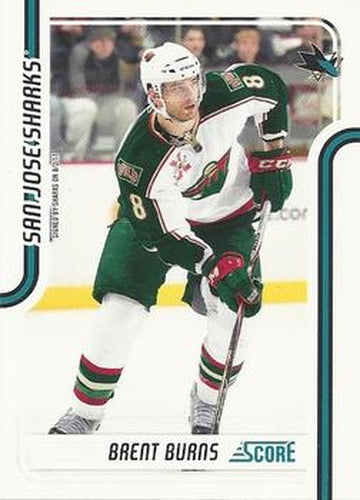 #389 Brent Burns - San Jose Sharks - 2011-12 Score Hockey