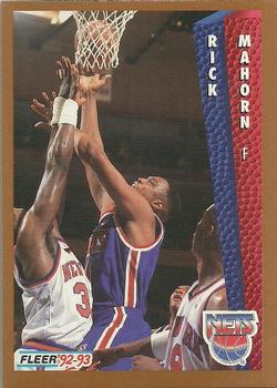 #389 Rick Mahorn - New Jersey Nets - 1992-93 Fleer Basketball