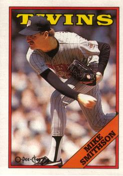#389 Mike Smithson - Minnesota Twins - 1988 O-Pee-Chee Baseball