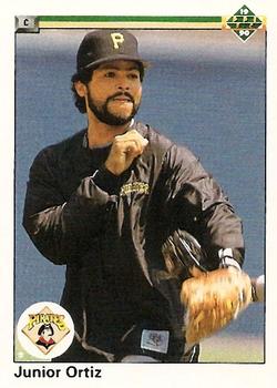 #389 Junior Ortiz - Pittsburgh Pirates - 1990 Upper Deck Baseball