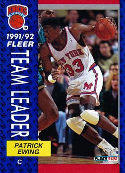 #389 Patrick Ewing - New York Knicks - 1991-92 Fleer Basketball