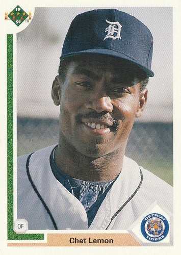 #389 Chet Lemon - Detroit Tigers - 1991 Upper Deck Baseball