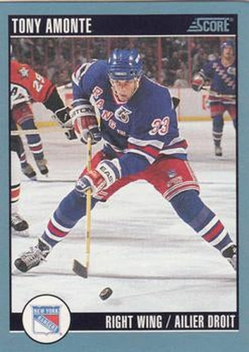 #389 Tony Amonte - New York Rangers - 1992-93 Score Canadian Hockey