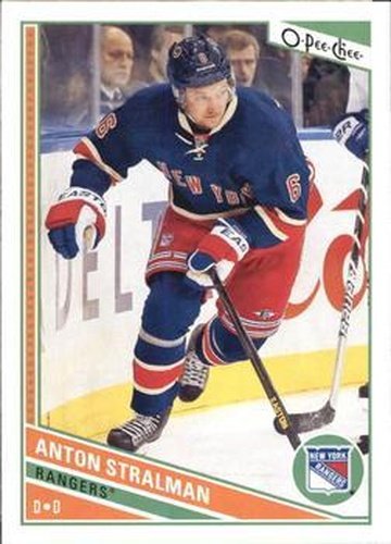 #389 Anton Stralman - New York Rangers - 2013-14 O-Pee-Chee Hockey