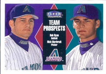 #389 Rob Ryan / Nick Bierbrodt - Arizona Diamondbacks - 2000 Fleer Tradition Baseball