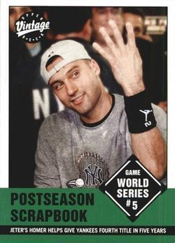 #389 Derek Jeter - New York Yankees - 2001 Upper Deck Vintage Baseball