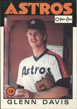 #389 Glenn Davis - Houston Astros - 1986 O-Pee-Chee Baseball