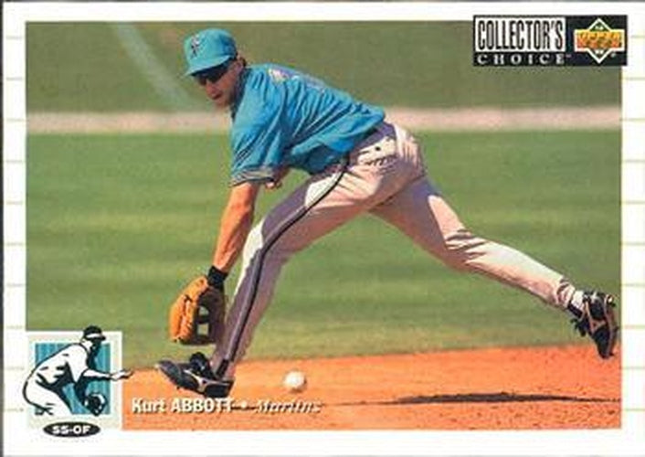 #389 Kurt Abbott - Florida Marlins - 1994 Collector's Choice Baseball