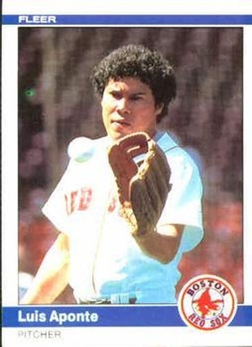 #389 Luis Aponte - Boston Red Sox - 1984 Fleer Baseball