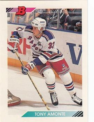 #389 Tony Amonte - New York Rangers - 1992-93 Bowman Hockey