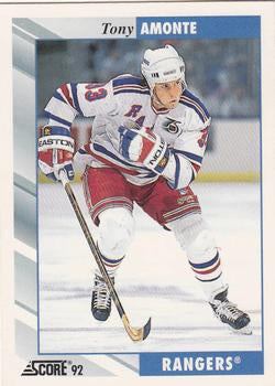 #389 Tony Amonte - New York Rangers - 1992-93 Score USA Hockey