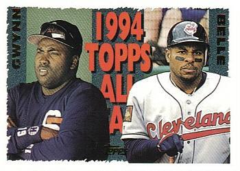 #389 Tony Gwynn / Albert Belle - San Diego Padres / Cleveland Indians - 1995 Topps Baseball