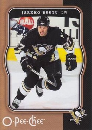 #389 Jarkko Ruutu - Pittsburgh Penguins - 2007-08 O-Pee-Chee Hockey