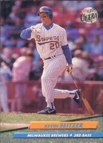 #389 Kevin Seitzer - Milwaukee Brewers - 1992 Ultra Baseball