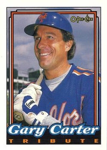 #389 Gary Carter - New York Mets - 1992 O-Pee-Chee Baseball