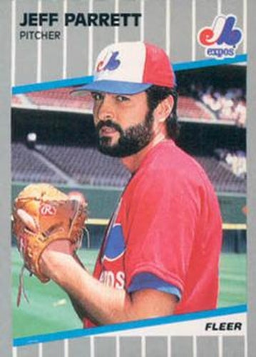 #389 Jeff Parrett - Montreal Expos - 1989 Fleer Baseball