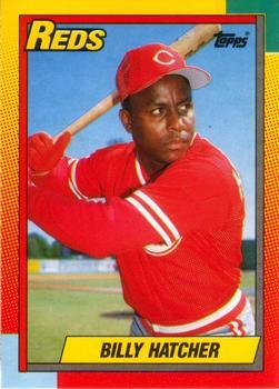 #38T Billy Hatcher - Cincinnati Reds - 1990 Topps Traded Baseball