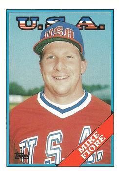 #38T Mike Fiore - USA - 1988 Topps Traded Baseball