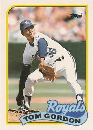 #38T Tom Gordon - Kansas City Royals - 1989 Topps Traded Baseball