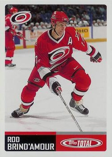 #38 Rod Brind'Amour - Carolina Hurricanes - 2002-03 Topps Total Hockey