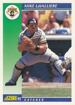 #38 Mike LaValliere - Pittsburgh Pirates - 1992 Score Baseball