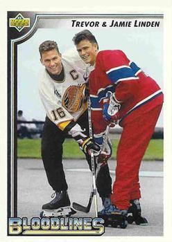 #38 Trevor Linden / Jamie Linden - Vancouver Canucks / Spokane Chiefs - 1992-93 Upper Deck Hockey