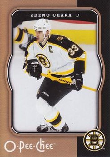 #38 Zdeno Chara - Boston Bruins - 2007-08 O-Pee-Chee Hockey