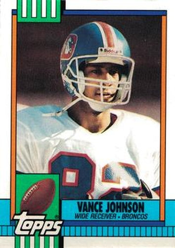 #38 Vance Johnson - Denver Broncos - 1990 Topps Football