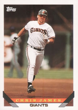 #38 Chris James - San Francisco Giants - 1993 Topps Baseball