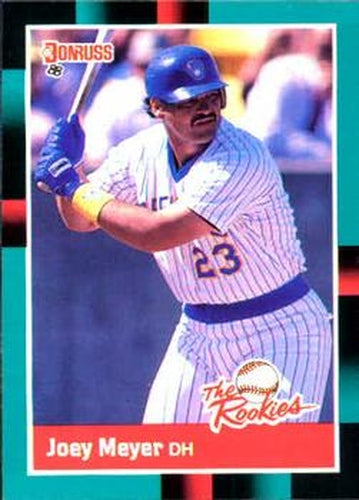 #38 Joey Meyer - Milwaukee Brewers - 1988 Donruss The Rookies Baseball