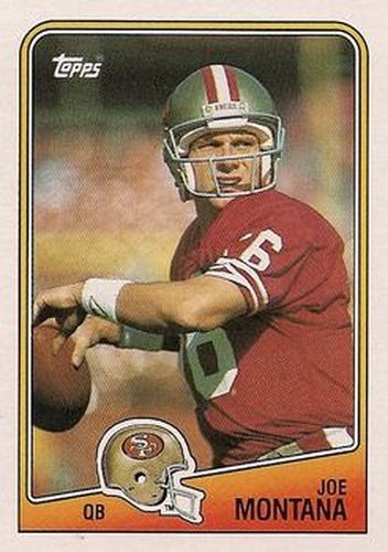 #38 Joe Montana - San Francisco 49ers - 1988 Topps Football