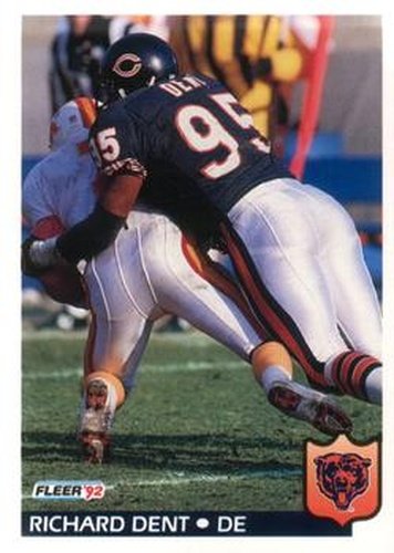#38 Richard Dent - Chicago Bears - 1992 Fleer Football