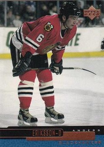 #38 Anders Eriksson - Chicago Blackhawks - 1999-00 Upper Deck Hockey