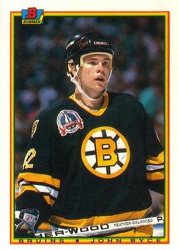 #38 John Byce - Boston Bruins - 1990-91 Bowman Hockey