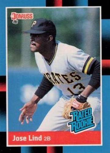 #38 Jose Lind - Pittsburgh Pirates - 1988 Donruss Baseball