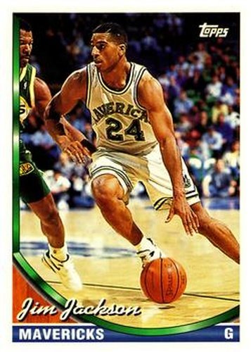 #38 Jim Jackson - Dallas Mavericks - 1993-94 Topps Basketball