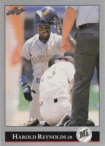#38 Harold Reynolds - Seattle Mariners - 1992 Leaf Baseball